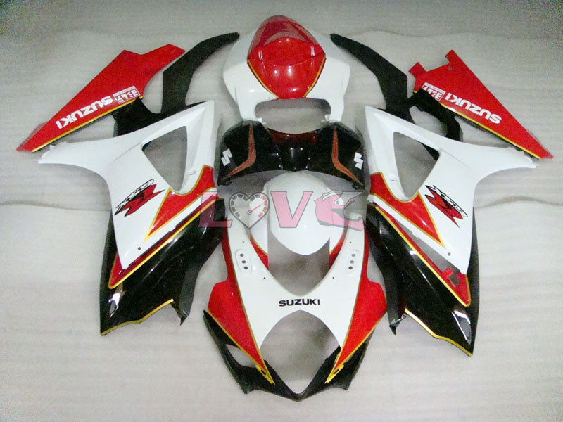Factory Style - Red White Black Fairings and Bodywork For 2007-2008 GSX-R1000 #LF3834