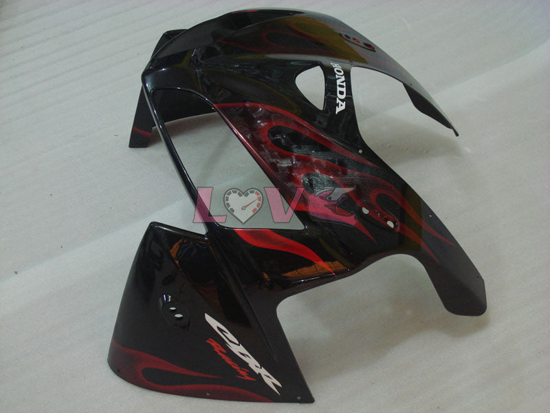 Flame - Red Black Fairings and Bodywork For 2005-2006 CBR600RR #LF7574