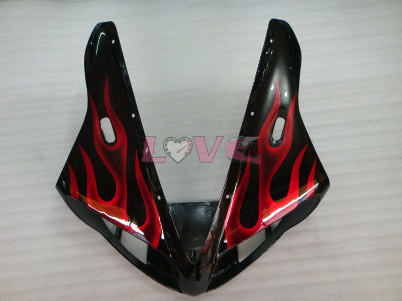 Flame - Red Black Fairings and Bodywork For 2002-2003 YZF-R1 #LF3594