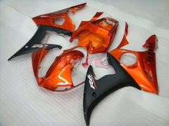 Factory Style - Orange Black Matte Fairings and Bodywork For 2005 YZF-R6 #LF5297
