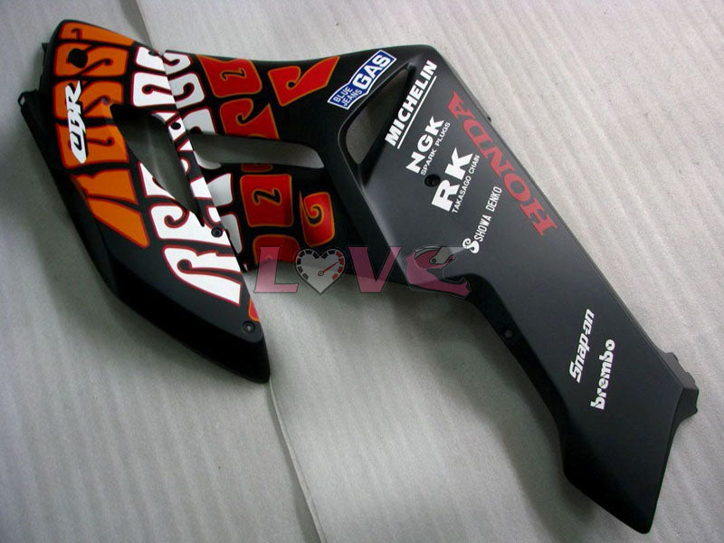 Rossi - Orange Black Matte Fairings and Bodywork For 2004-2005 CBR1000RR #LF7286