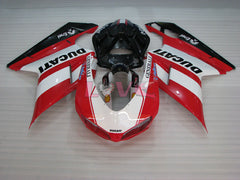 Factory Style - Red White Fairings and Bodywork For 2007-2009 1098 #LF3130