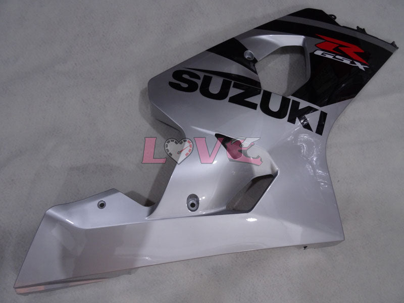 Factory Style - Black Silver Fairings and Bodywork For 2004-2005 GSX-R600 #LF4130