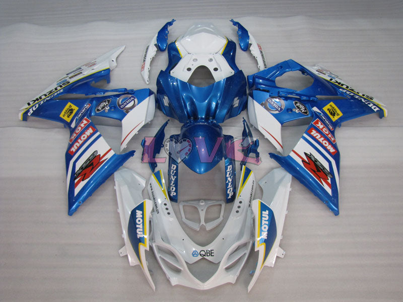 DUNLOP MOTUL - Blue White Fairings and Bodywork For 2009-2016 GSX-R1000 #LF3810