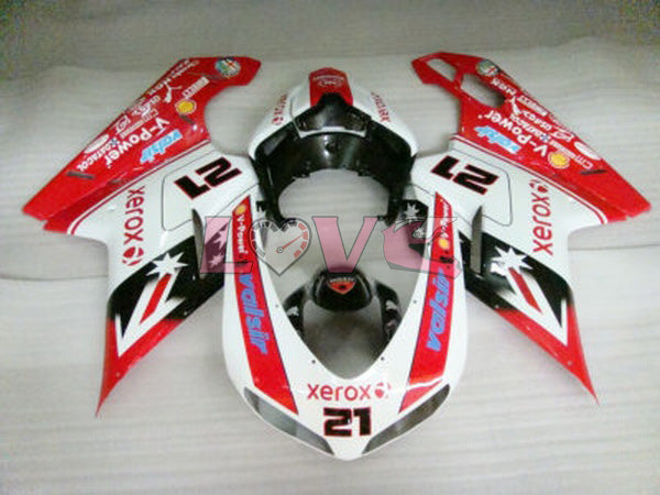 Xerox - White Black Fairings and Bodywork For 2008-2013 848 #LF5600