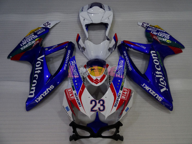 VIRU - Blue White Fairings and Bodywork For 2008-2010 GSX-R600 #LF3959