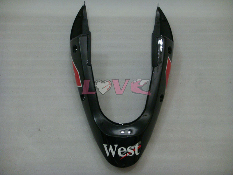 West - White Black Fairings and Bodywork For 2000-2001 NINJA ZX-12R #LF4868