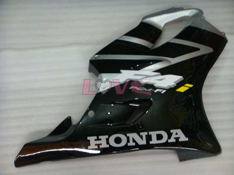 Factory Style - Black Silver Fairings and Bodywork For 2004-2007 CBR600F4i #LF7607