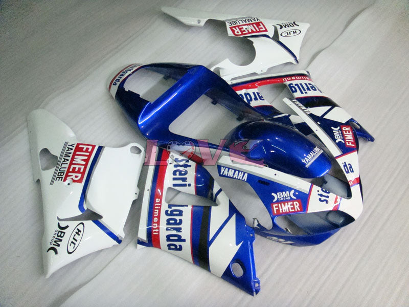 Sterilgarda - Blue White Fairings and Bodywork For 2000-2001 YZF-R1 #LF7045