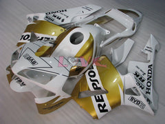 Repsol - White Gold Fairings and Bodywork For 2003-2004 CBR600RR #LF5358