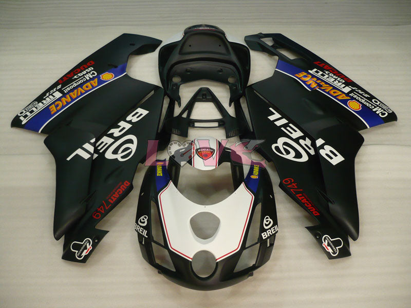 BREIL - White Black Fairings and Bodywork For 2003-2004 999 #LF3219