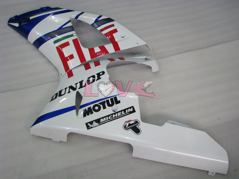 DUNLOP FIAT MOTUL - Blue White Fairings and Bodywork For 1998-1999 YZF-R1 #LF3578