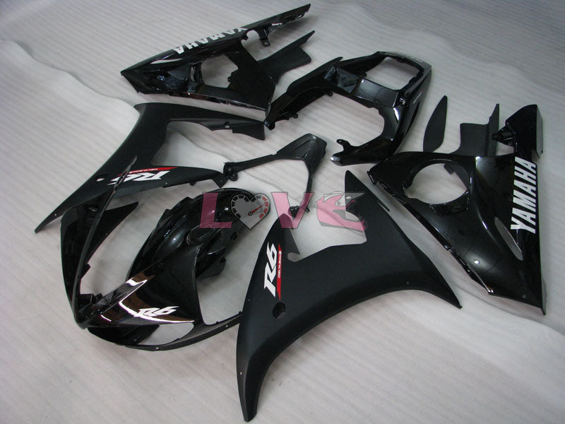 Factory Style - Black Matte Fairings and Bodywork For 2005 YZF-R6 #LF5294