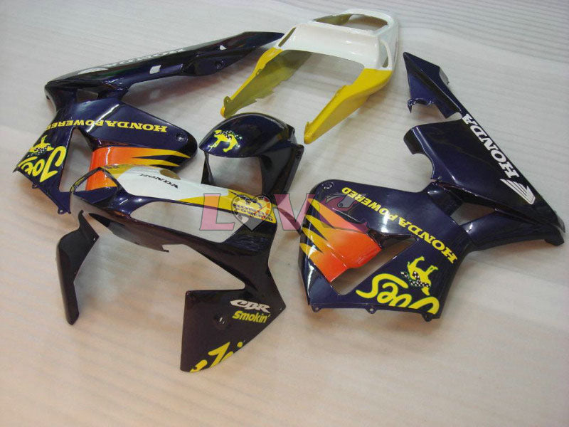Camel - Yellow Purple Fairings and Bodywork For 2003-2004 CBR600RR #LF5415