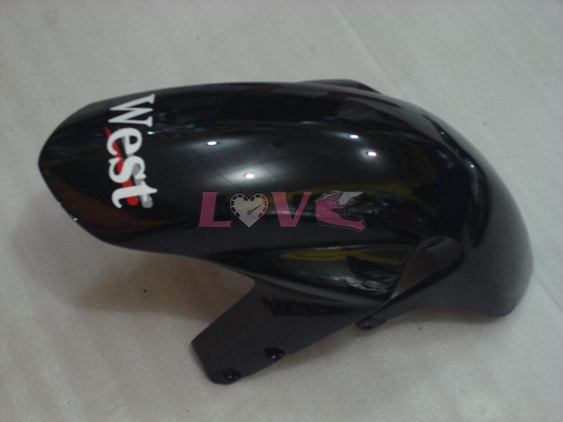 West - White Black Fairings and Bodywork For 2004-2005 GSX-R600 #LF6416