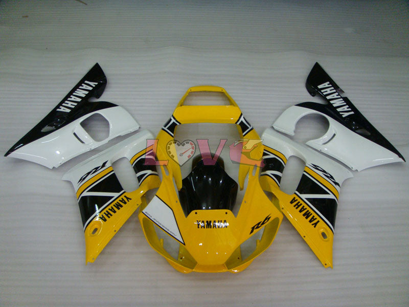 Factory Style - Yellow White Fairings and Bodywork For 1998-2002 YZF-R6 #LF3338