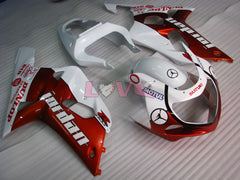 MOTUL - Red White Fairings and Bodywork For 2001-2003 GSX-R600 #LF4268