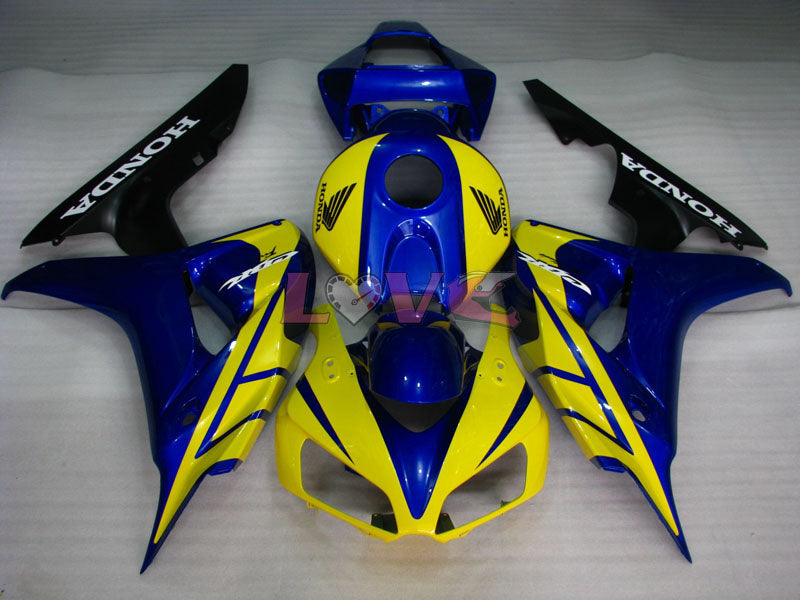 Fireblade - Yellow Blue Fairings and Bodywork For 2006-2007 CBR1000RR #LF7255