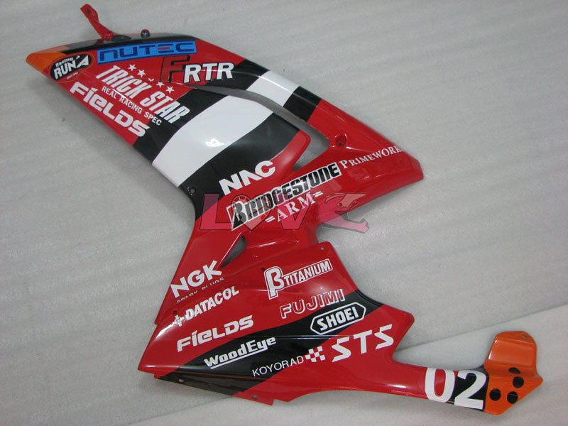 Customize - Red Fairings and Bodywork For 2004-2009 RS125 #LF3080