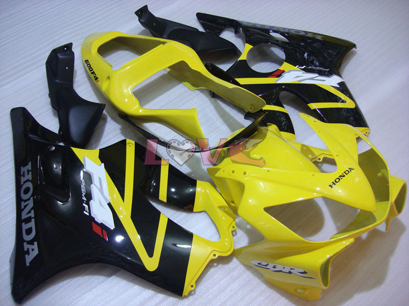 Factory Style - Yellow Black Pink Fairings and Bodywork For 2001-2003 CBR600F4i #LF7639