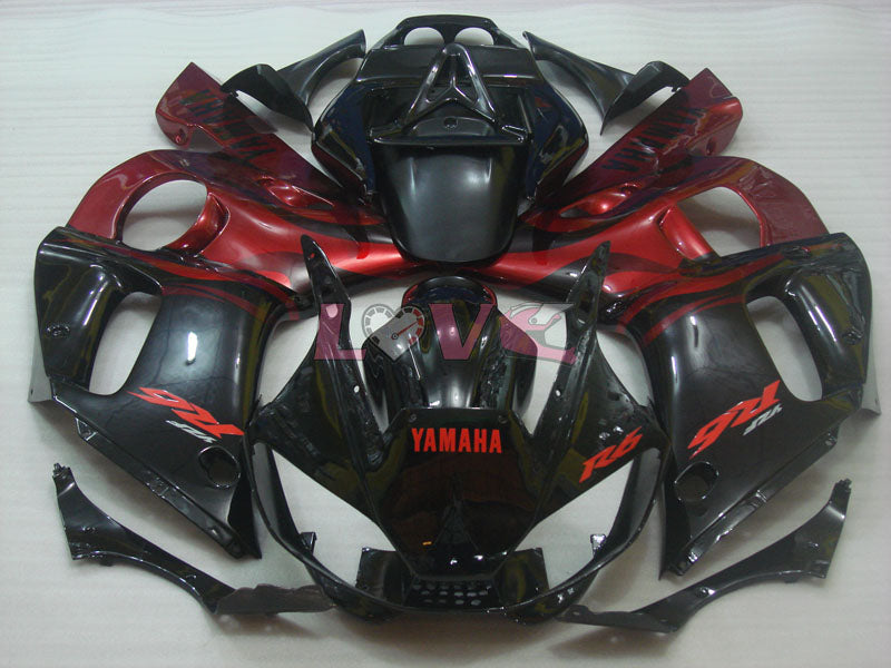 Factory Style - Red Black Fairings and Bodywork For 1998-2002 YZF-R6 #LF3363