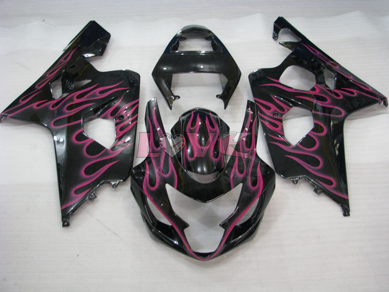 Flame - Black Pink Fairings and Bodywork For 2004-2005 GSX-R750 #LF6584