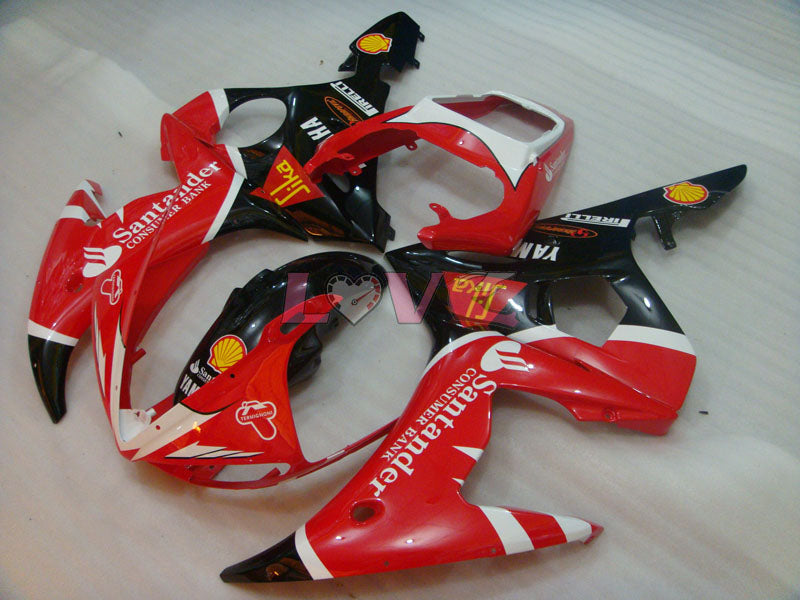 Santander - Red Black Fairings and Bodywork For 2005 YZF-R6 #LF5304