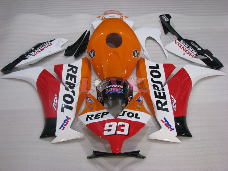 Repsol - Orange White Fairings and Bodywork For 2012-2016 CBR1000RR #LF4315
