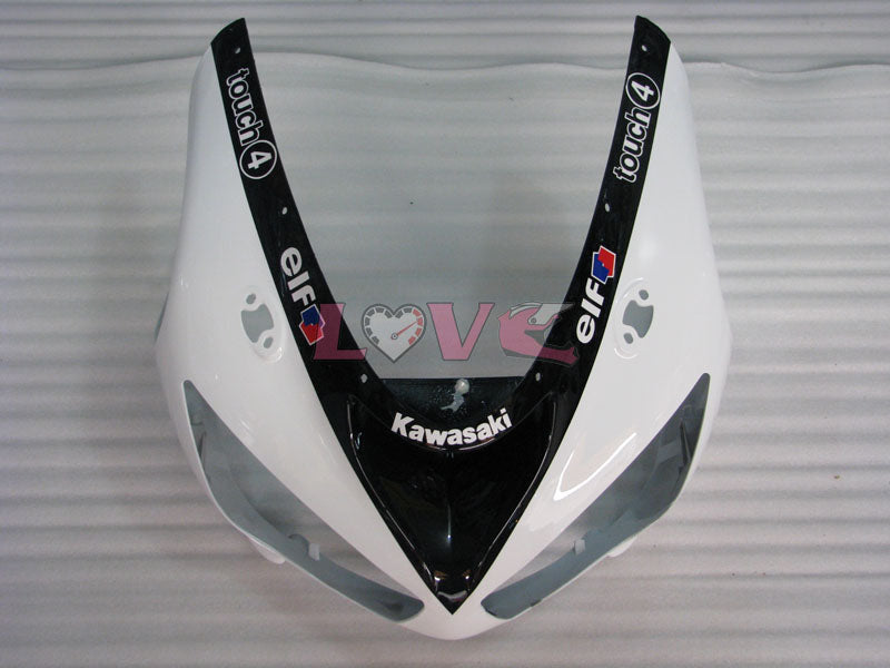 Monster - White Black Fairings and Bodywork For 2005-2006 NINJA ZX-6R #LF3305