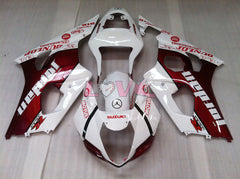 Jordan - Red White Fairings and Bodywork For 2003-2004 GSX-R1000 #LF6023