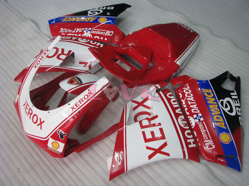 Xerox - Red White Fairings and Bodywork For 1999-2002 996 #LF3207