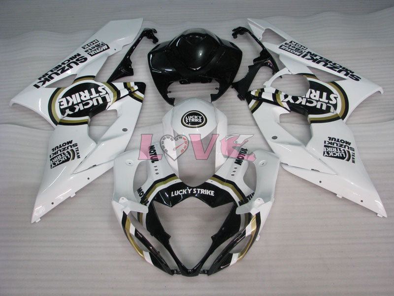 Lucky Strike MICHELIN MOTUL - White Black Fairings and Bodywork For 2005-2006 GSX-R1000 #LF5884