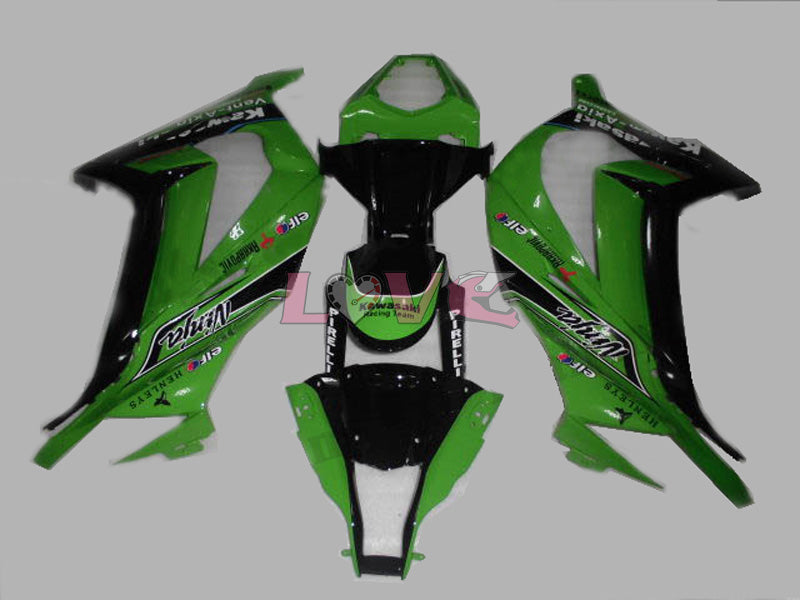 Factory Style - Green Black Fairings and Bodywork For 2011-2015 Ninja ZX-10R #LF4812
