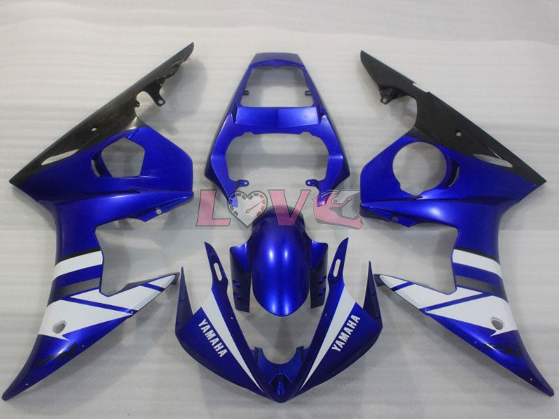 Factory Style - Blue White Black Fairings and Bodywork For 2003-2004 YZF-R6 #LF3566