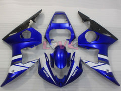 Factory Style - Blue White Black Fairings and Bodywork For 2003-2004 YZF-R6 #LF3566
