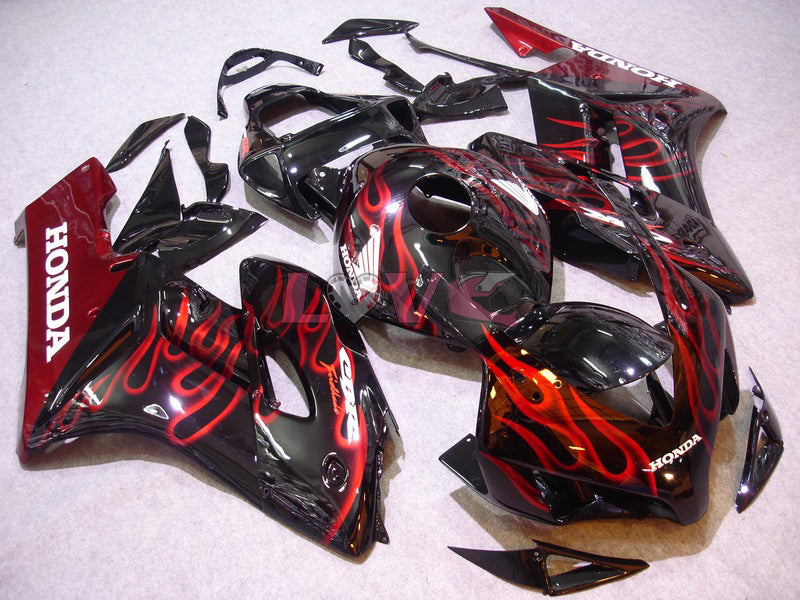 Flame - Red Black Fairings and Bodywork For 2004-2005 CBR1000RR #LF7342
