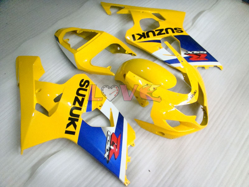 Factory Style - Yellow Blue Fairings and Bodywork For 2004-2005 GSX-R600 #LF6448