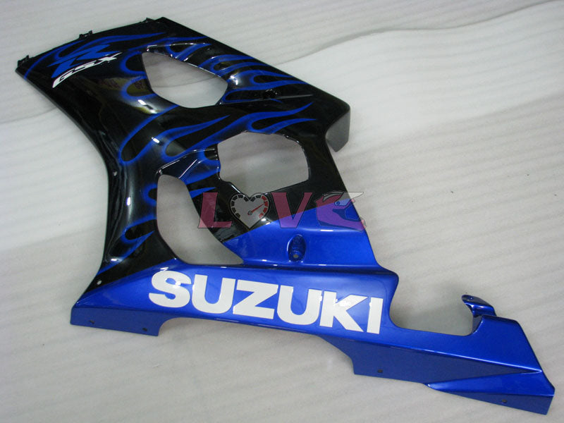 Flame - Blue Black Fairings and Bodywork For 2003-2004 GSX-R1000 #LF6025