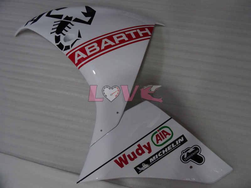 ABARTH - Black White Fairings and Bodywork For 2009-2011 YZF-R1 #LF3637