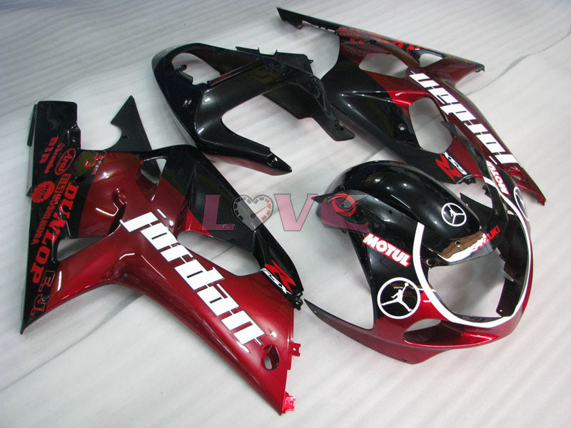 MOTUL - Red Black Fairings and Bodywork For 2000-2003 GSX-R750 #LF4198