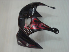 Flame - Red Black Fairings and Bodywork For 1992-1993 CBR900RR #LF3033