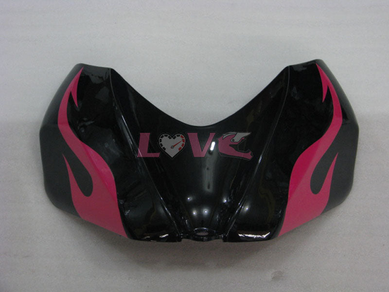 Flame - Red Black Fairings and Bodywork For 2006-2007 GSX-R600 #LF6353