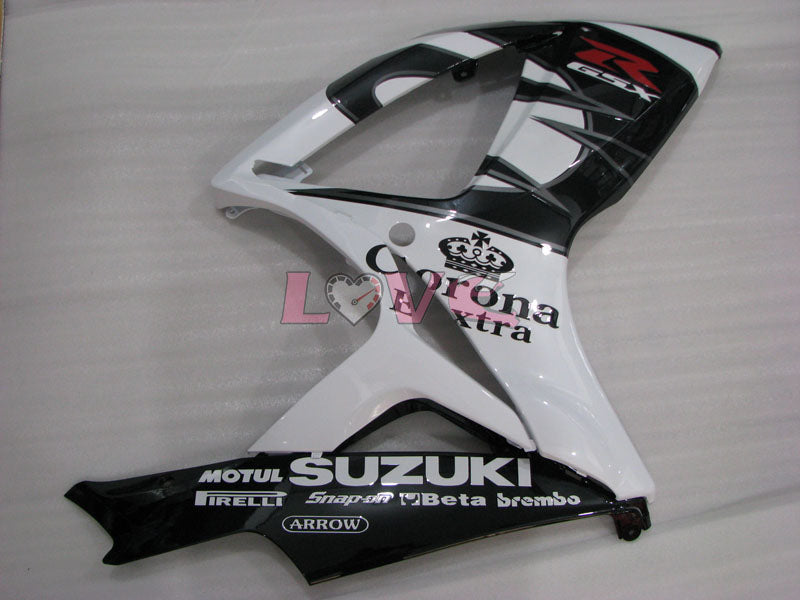 Corona - White Black Fairings and Bodywork For 2006-2007 GSX-R750 #LF6572