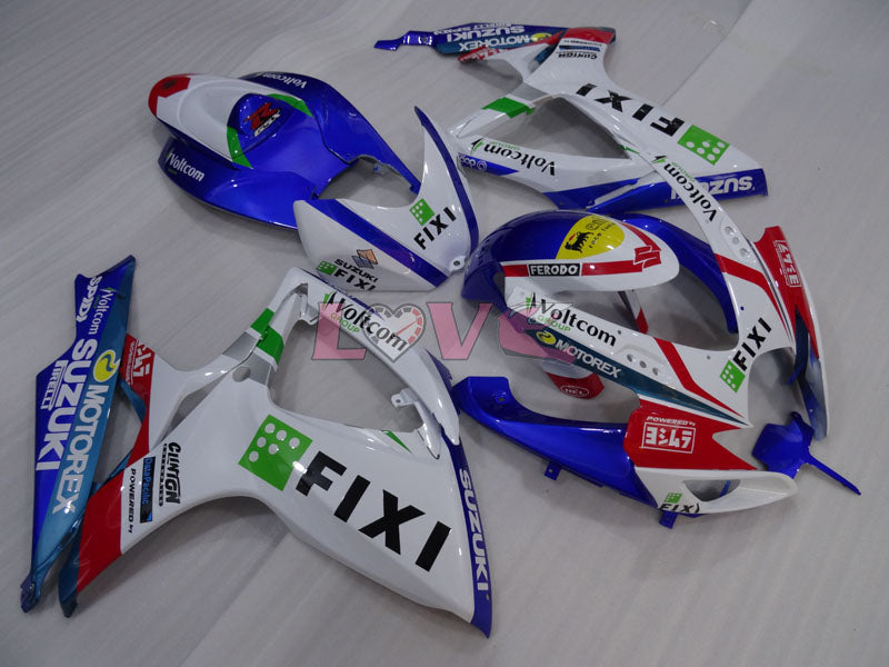 FIXI - Blue White Fairings and Bodywork For 2006-2007 GSX-R750 #LF4017