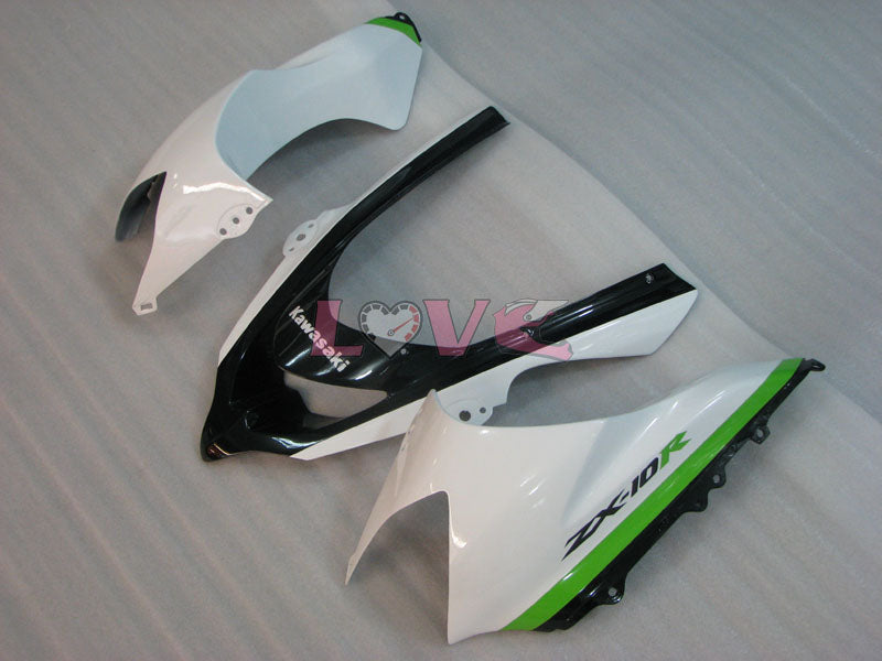 Monster - Green White Black Fairings and Bodywork For 2004-2005 Ninja ZX-10R #LF3270
