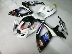 MOTUL VIRU - White Black Fairings and Bodywork For 2006-2007 GSX-R600 #LF6252