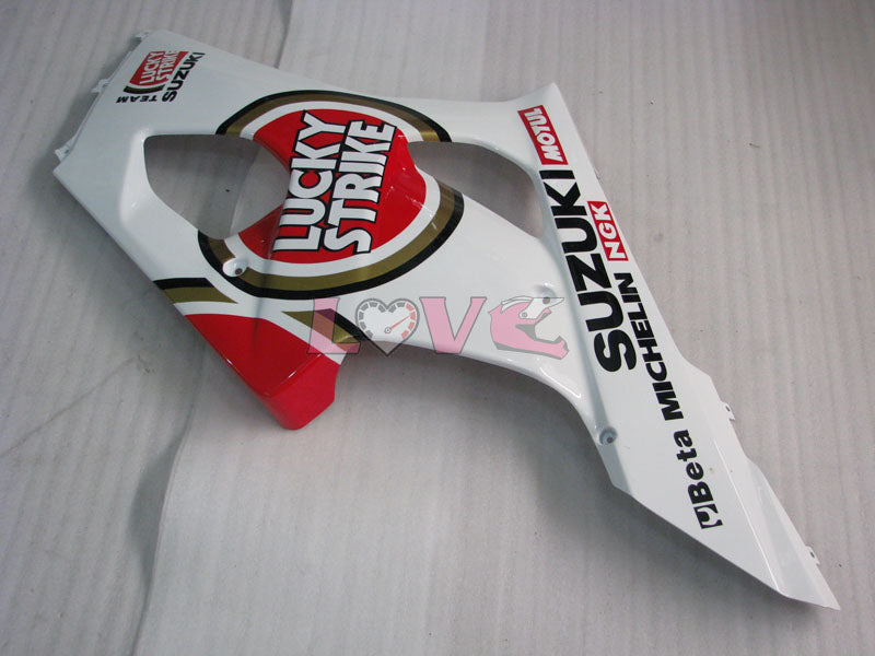 Lucky Strike - Red White Fairings and Bodywork For 2003-2004 GSX-R1000 #LF6019