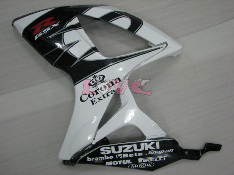 Corona MOTUL - White Black Fairings and Bodywork For 2006-2007 GSX-R600 #LF6405