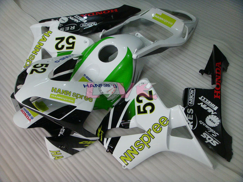 HANN Spree - White Black Fairings and Bodywork For 2003-2004 CBR600RR #LF5396
