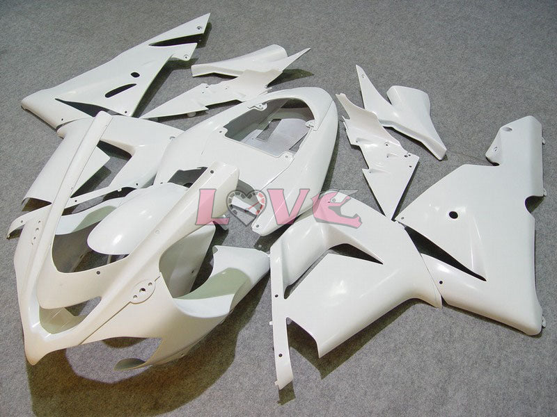 Factory Style - White Black Fairings and Bodywork For 2004-2005 NINJA ZX-10R #LF6343